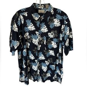 Khakis Hawaiian Short Sleeve Big Shirt Blue XL